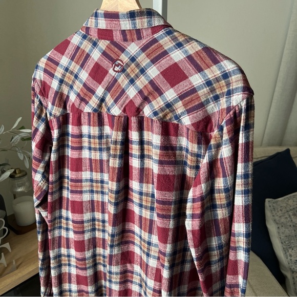 Magellan Classic Fit Maroon Flannel L/S Button Up Size S - Picture 9 of 13